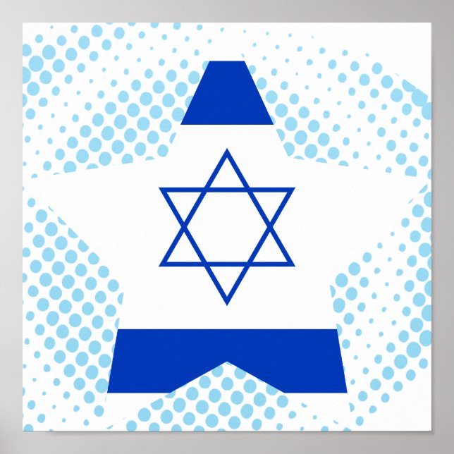Póster Estrela de Israel (Frente)