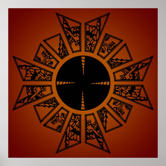 Póster Estrela de laço vermelha (Frente)