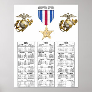 POSTER ESTRELA DE PRATA DO USMC