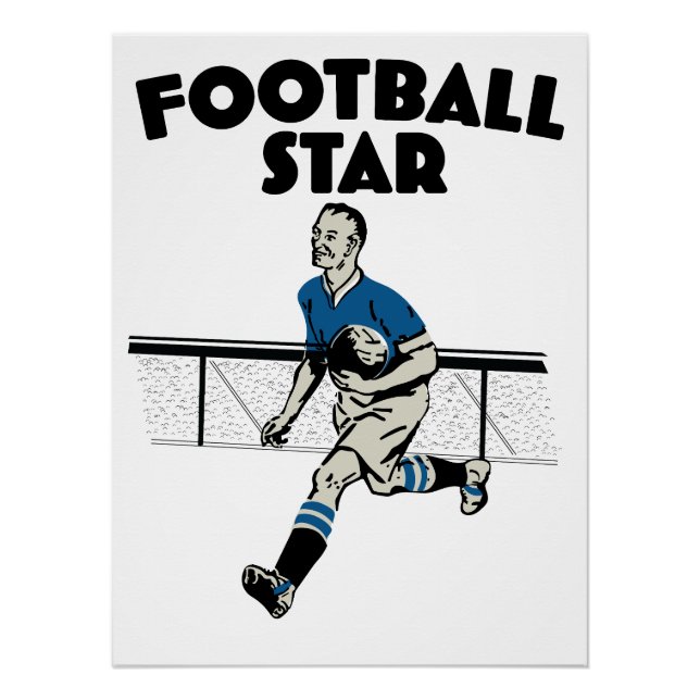 Póster Estrela do Futebol (Frente)