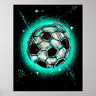 Poster estrela do futebol