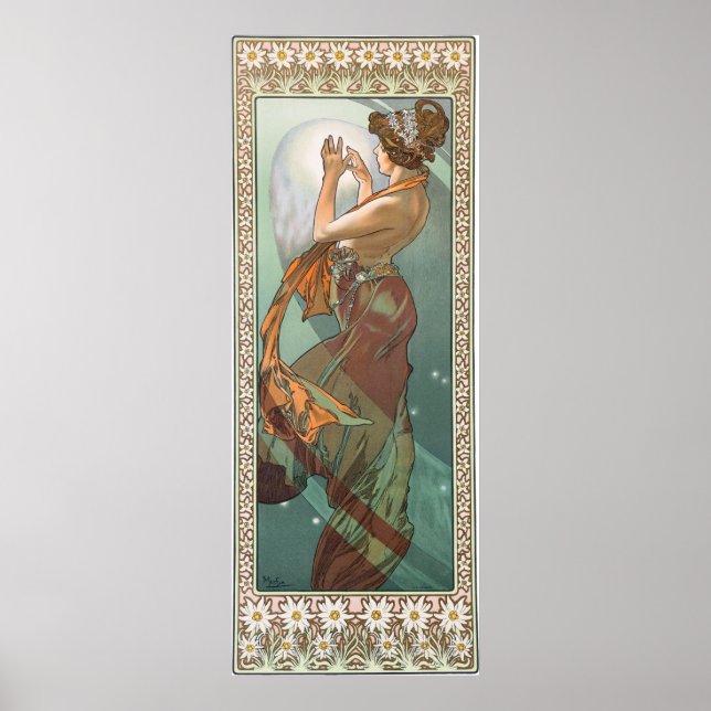 Poster Estrela do Norte de Alphonse Mucha (Frente)