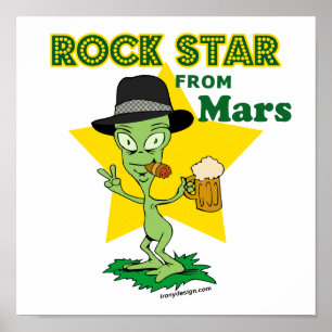 Póster Estrela do rock de Marte