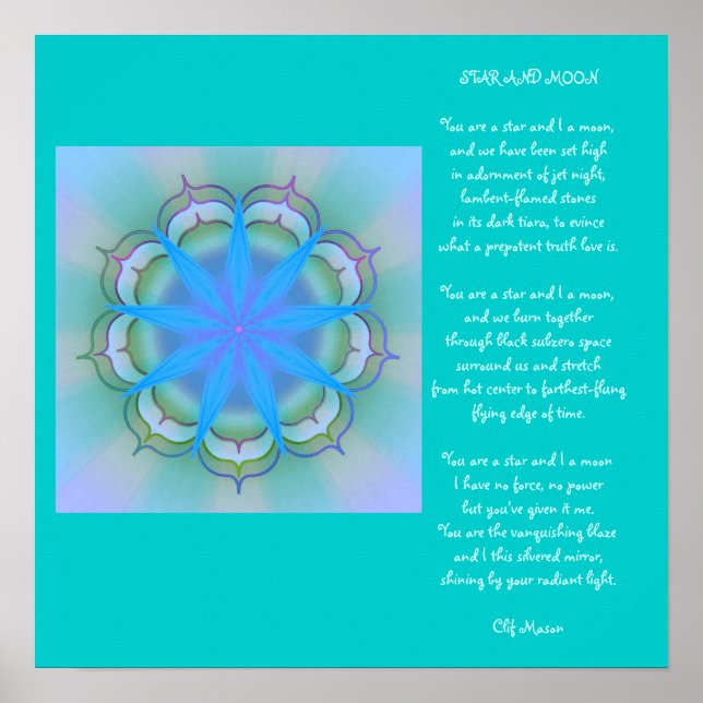 Poster Estrela e Lua 2 (Frente)