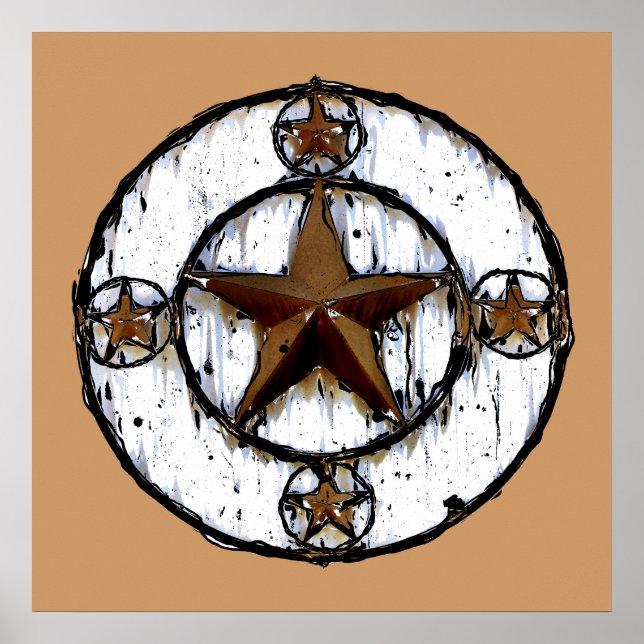 PÓSTER ESTRELA GRUNGY TEXAS (Frente)