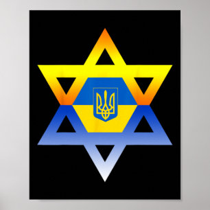 Poster Estrela Judaica de David do Leste Europeu