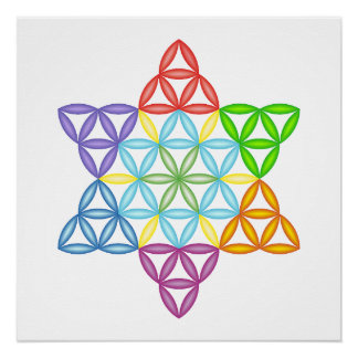 Póster Estrela Sagrada - Estrela Da Vida, 02/3D.