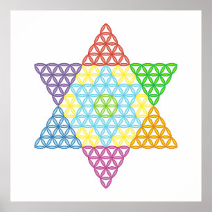 Poster Estrela Sagrada - Estrela Da Vida, 04/3D-CF.