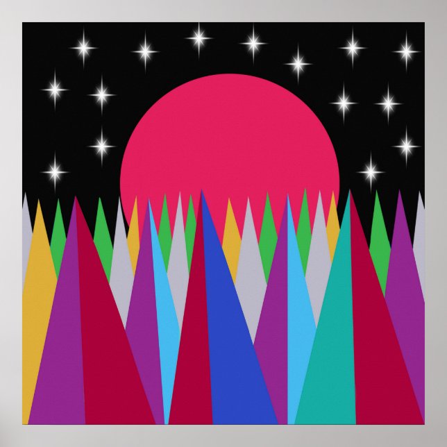 Poster Estrela Sunset (Frente)