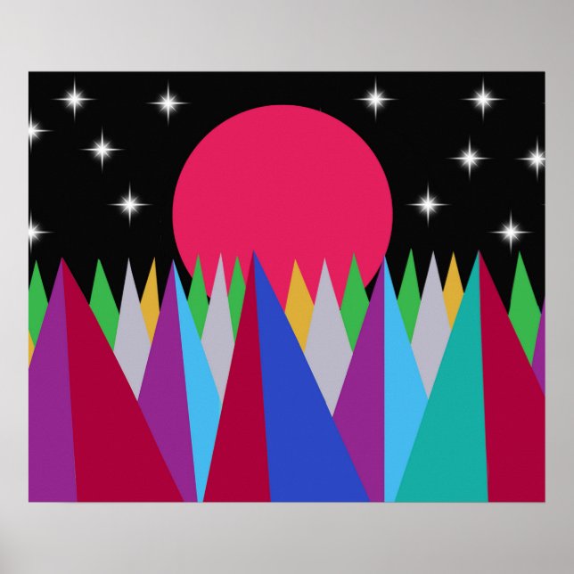 Poster Estrela Sunset (Frente)