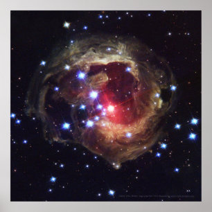 Póster Estrela Supergiant V838 Monocerotis 12x12 (12x12)