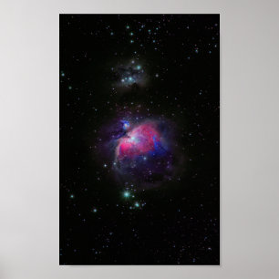 Poster Estrelas de Galáxia Espacial Coloridas