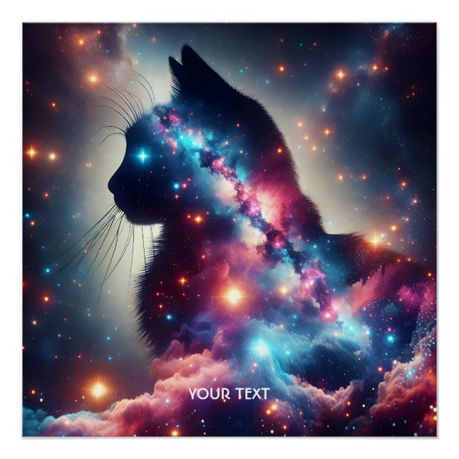 Póster Estrelas de Gato do Espaço Fantasma (Frente)