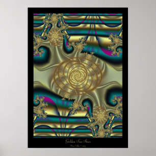 Póster Estrelas de mar douradas