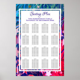 Poster Estrelas de Natal abstrato com 160 lugares