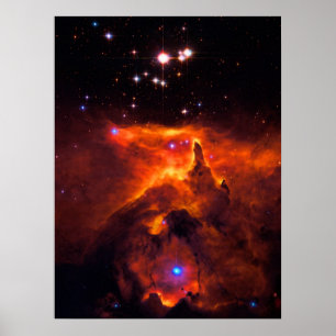 Poster Estrelas de Pismis 24 beleza no espaço sideral