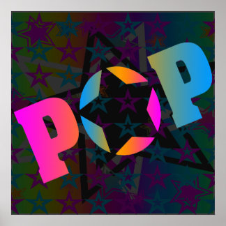 Póster Estrelas de Pop da Vintage do Corey Tiger 80s