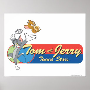 Poster Estrelas de tênis 6 de Tom e de Jerry