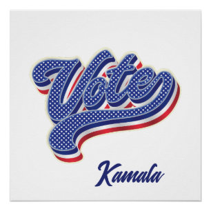 Póster Estrelas de Voto e Stripes - Eleições