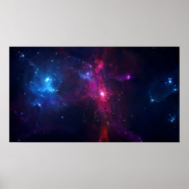 Poster Estrelas do Espaço Cósmico e Nebulosa