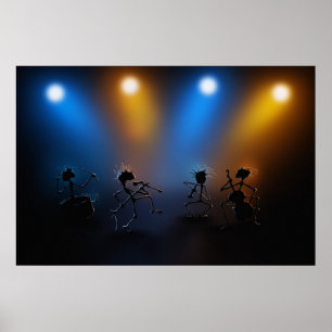 Póster Estrelas do rock