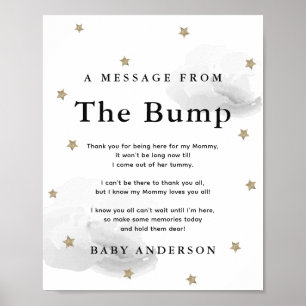 Poster Estrelas e Cinzas Nuvens Uma Mensagem Do Salto