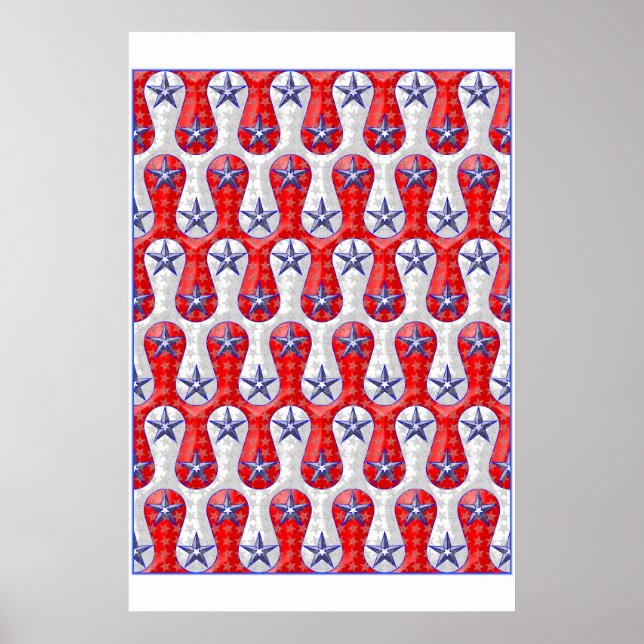Póster Estrelas e faixas líquidas (Frente)