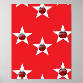Poster Estrelas Ladybug