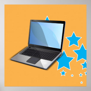 Póster Estrelas, Laptop
