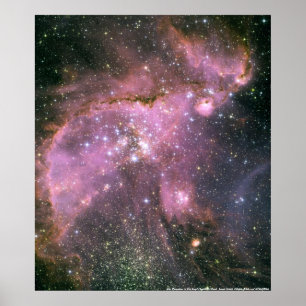 Póster Estrelas novas na nuvem de Magellanic pequena