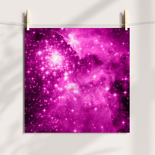 Poster Estrelas Rosa