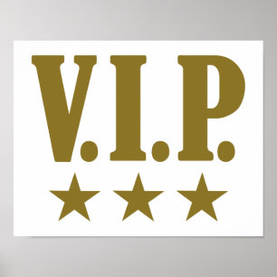 Póster estrelas VIP