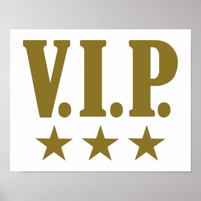 Póster estrelas VIP (Frente)