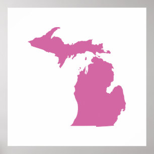 Poster Estrutura do Estado de Michigan