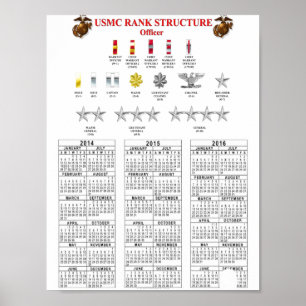 PÓSTER ESTRUTURA FLORESCENTE DO USMC