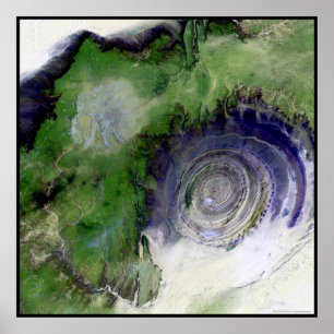 Póster Estrutura Mauritânia África de Richat