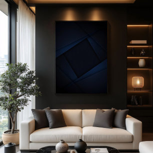 Poster Estrutura Noturna Azul