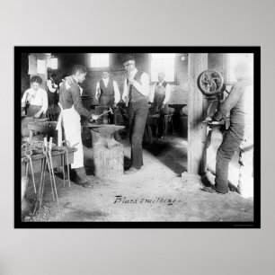 Poster Estudantes Afro-Americanos de Blacksmithing 1900