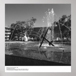 Póster Estudantes da UCSD e fonte por Ansel Adams