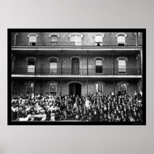 Póster Estudantes no Berea College em Berea, KY 1899