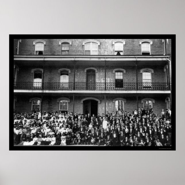 Póster Estudantes no Berea College em Berea, KY 1899 (Frente)