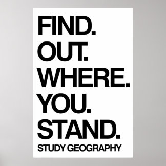 Poster Estudar Geografia