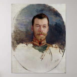 Poster Estude para um retrato do Tsar Nicholas II 1898