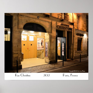 Póster Estúdio Christine, Paris France