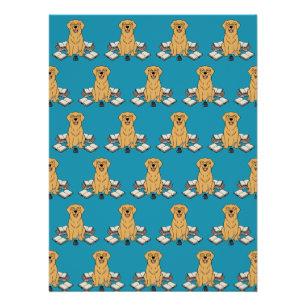 Póster Estúdio de Arte Criativo do Retriever Dourado Inte