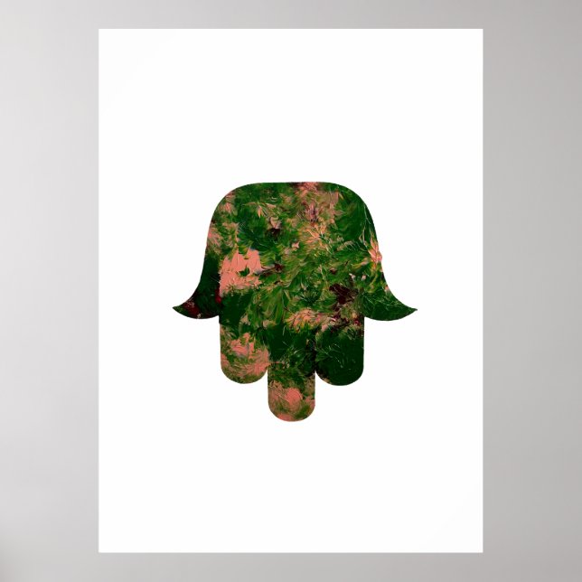 Poster Estúdio de Pintura de Balão Hamsa de Jardim Arte  (Frente)