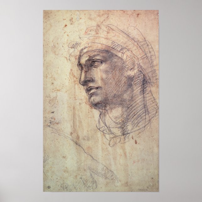 Póster Estudo da cabeça (Frente)