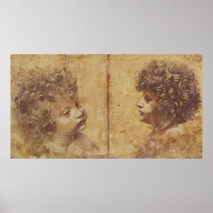 Poster Estudo da cabeça de uma criança