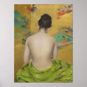 Póster Estudo da cor e do ouro da carne pela perseguiçã