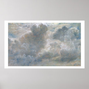 Póster Estudo das Nuvens Cumulus, 1822 (óleo em papel lan